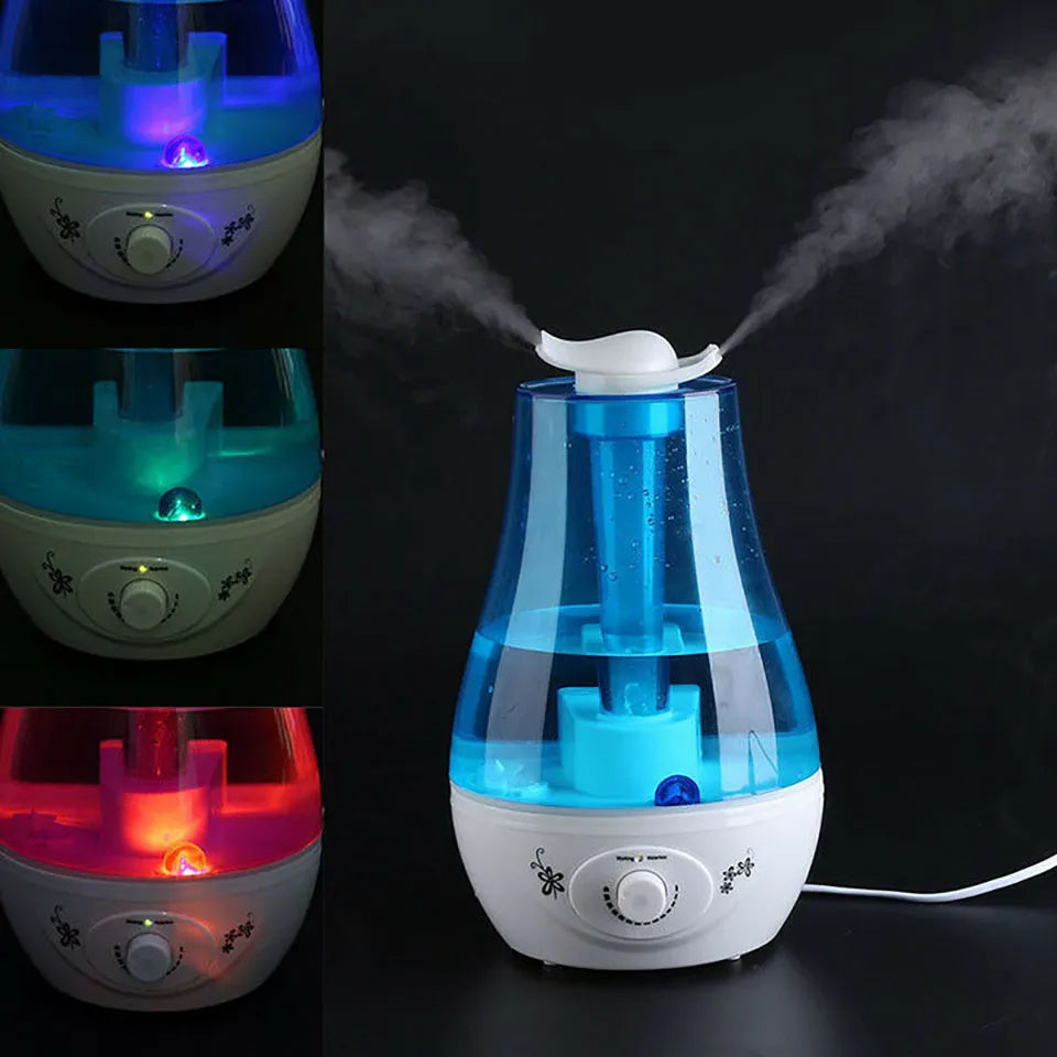 3L Portable Dual Nozzle Humidifier Usb Silent