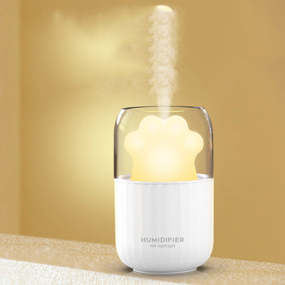 New Usb Mini Humidifier Creative Cat's Paw Colorful Night Lamp Small Household Desk Air Humidifier