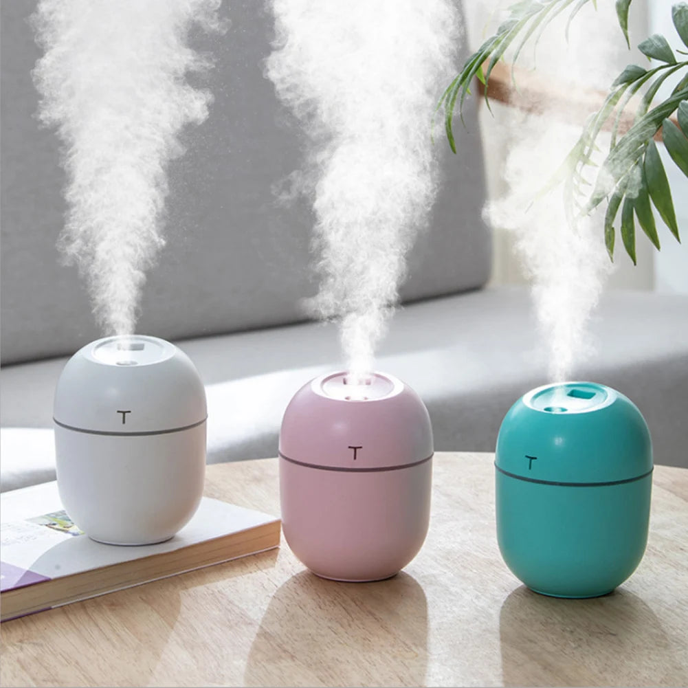 200ML Mini Air Humidifier USB Aroma Essential Oil Diffuser Bedroom Home Car Ultrasonic Mist Maker Humidicador With LED Lamp